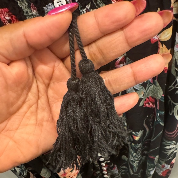 Size 12/XL Floral Maxi Dress with Buttons - Picture 3 of 4